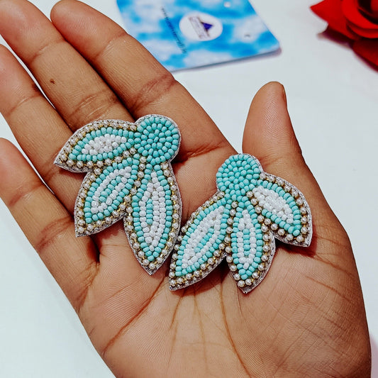 Handcrafted Beaded Butterfly Stud Earring