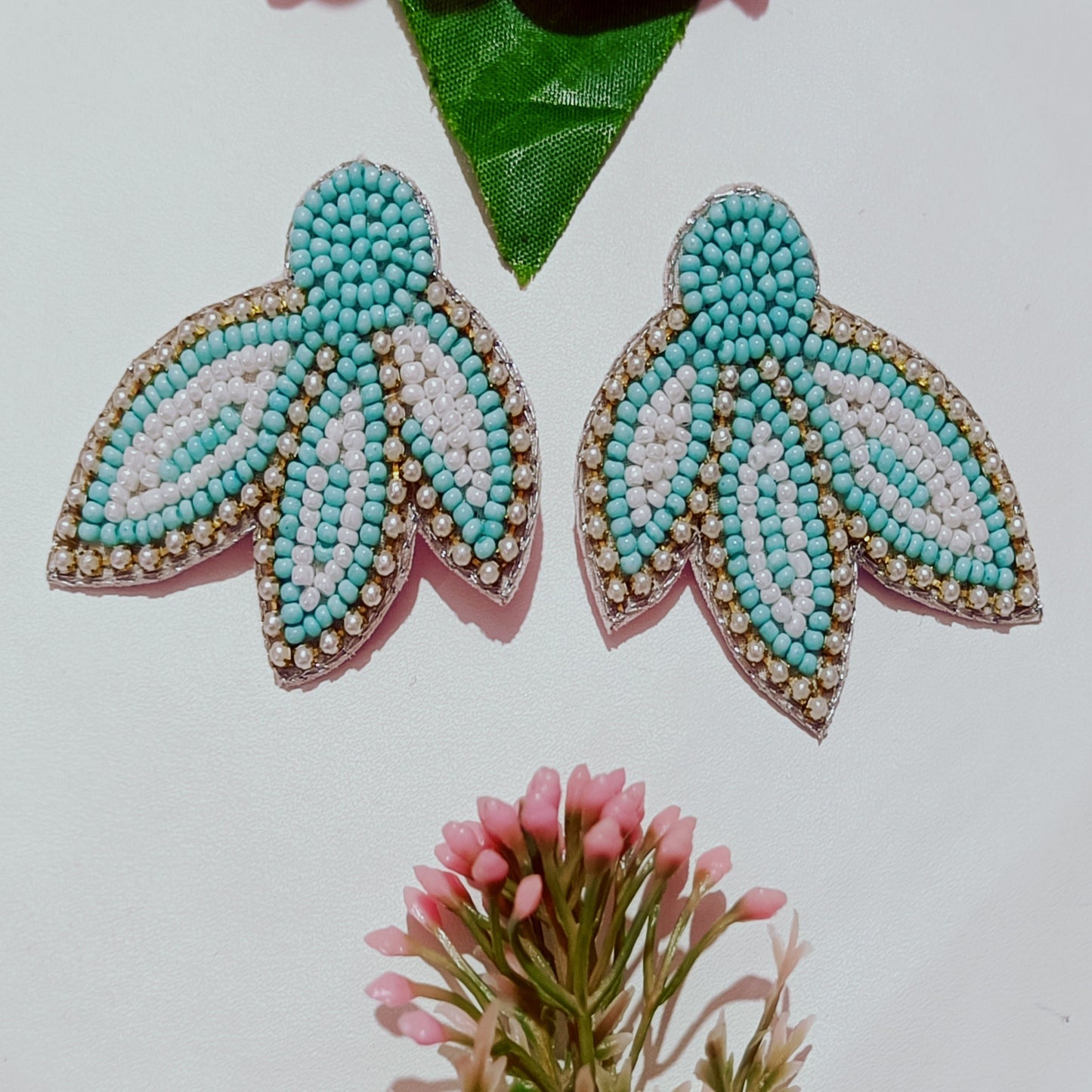 Handcrafted Beaded Butterfly Stud Earring