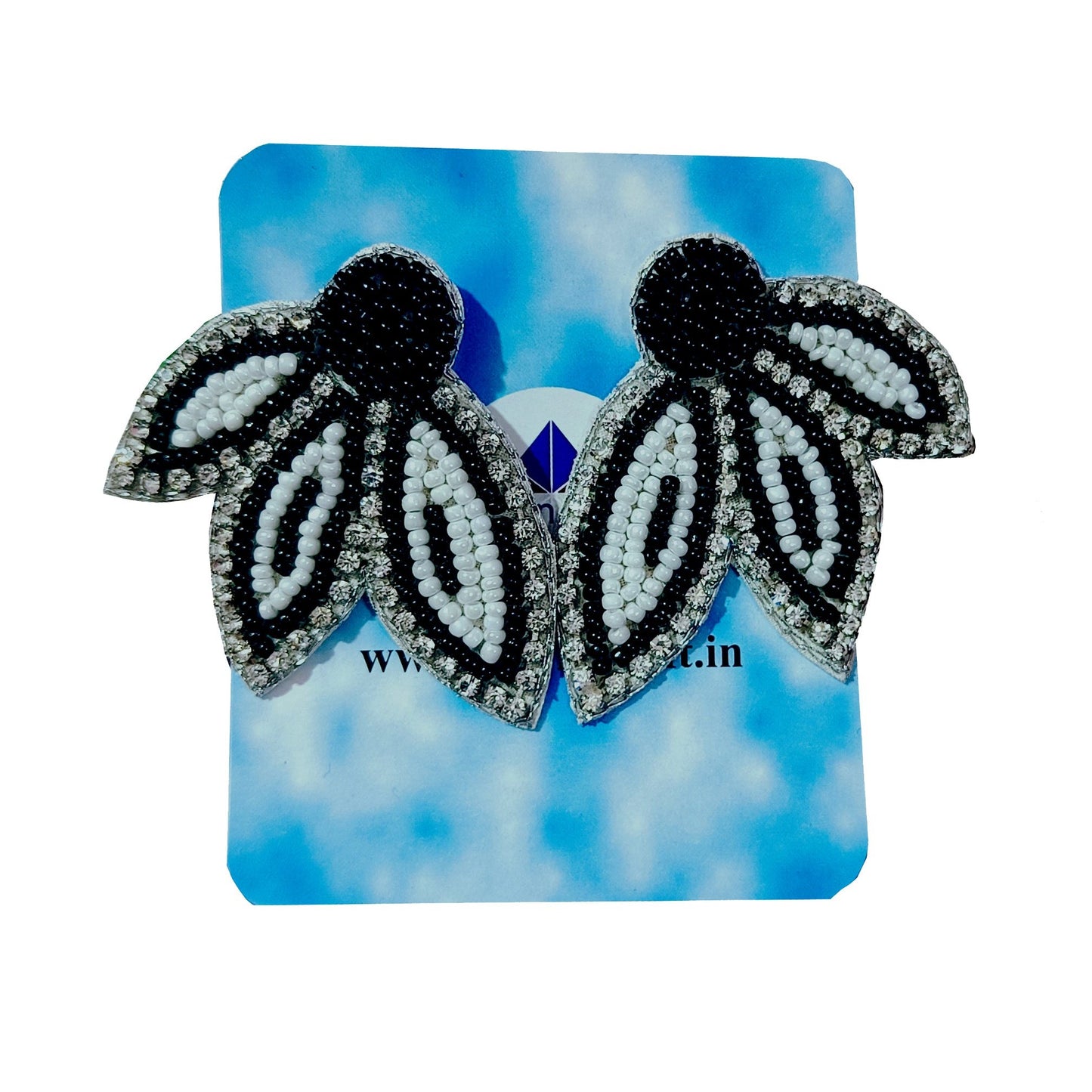 Handcrafted Beaded Butterfly Studs